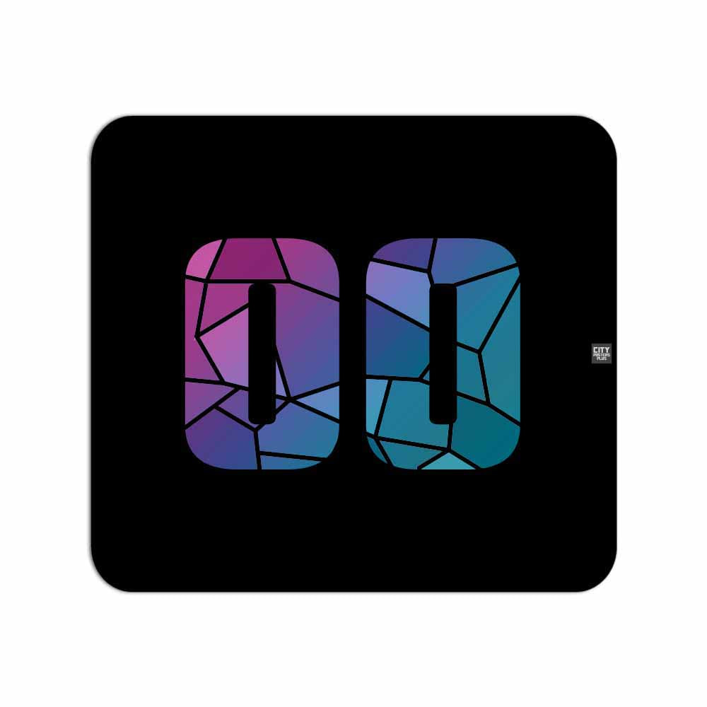 00 Number Mousepad (Black)