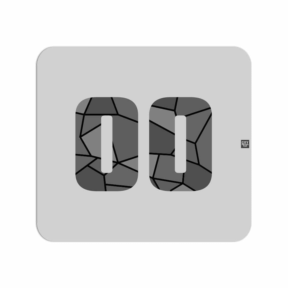 00 Number Mousepad (Melange Grey)