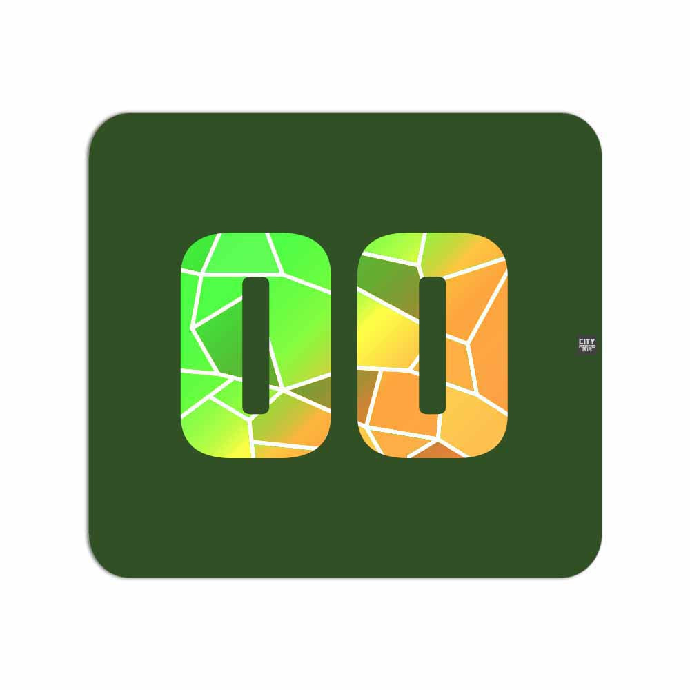 00 Number Mousepad (Olive Green)