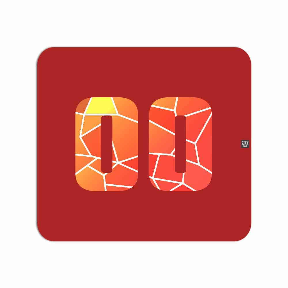 00 Number Mousepad (Red)