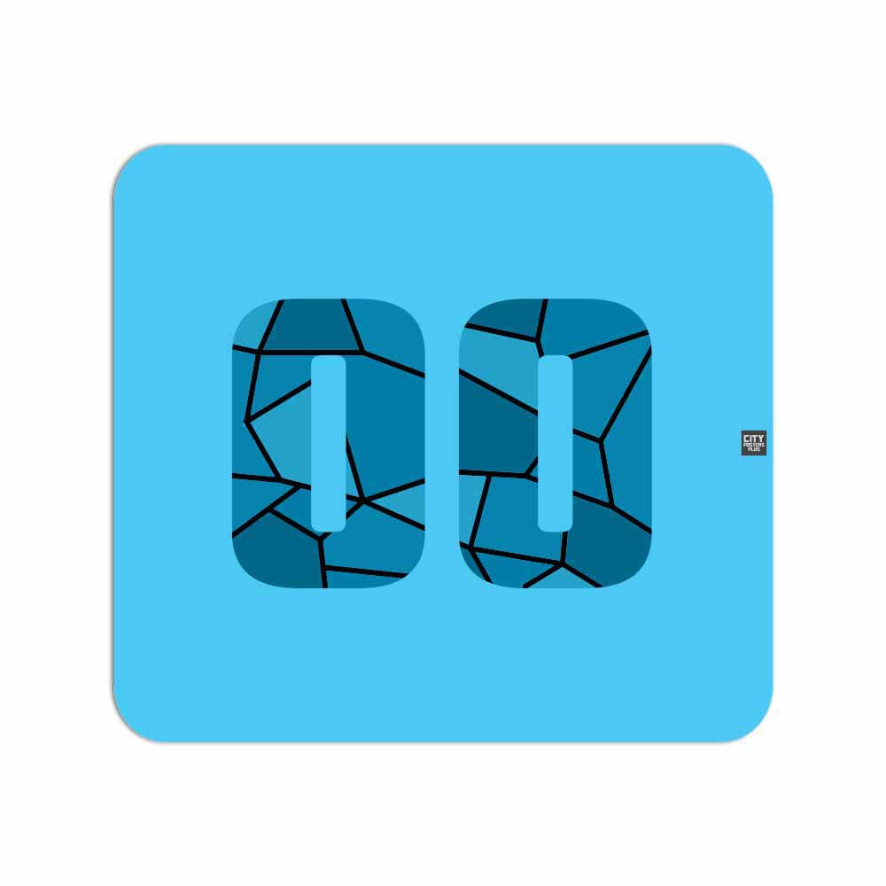 00 Number Mousepad (Sky Blue)