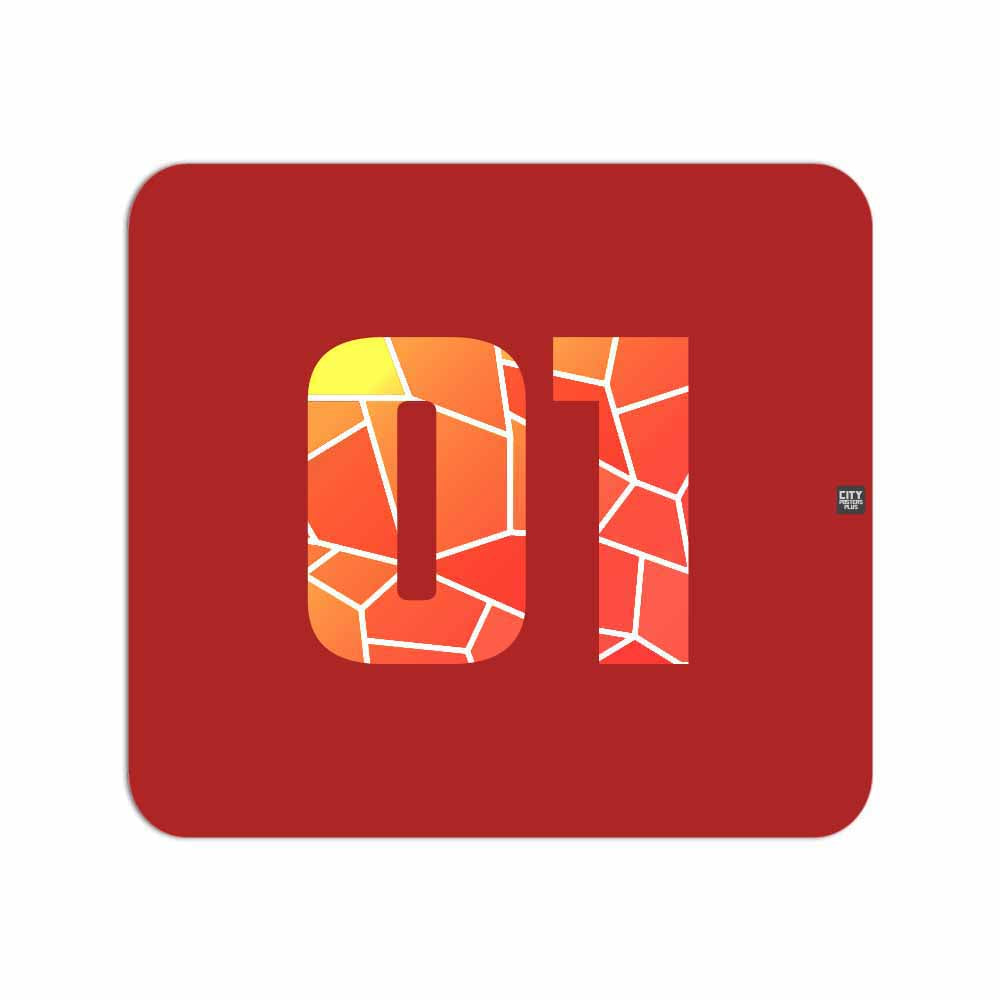 01 Number Mousepad (Red)