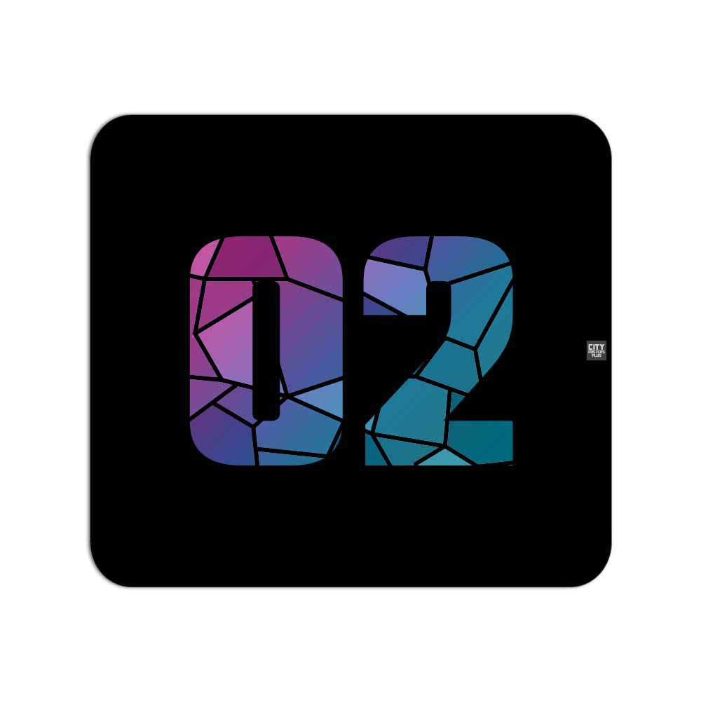 02 Number Mousepad (Black)