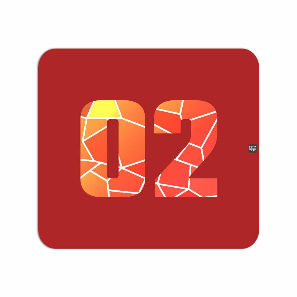 02 Number Mousepad (Red)