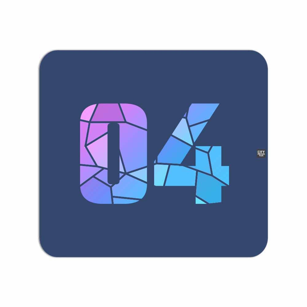 04 Number Mousepad (Navy Blue)