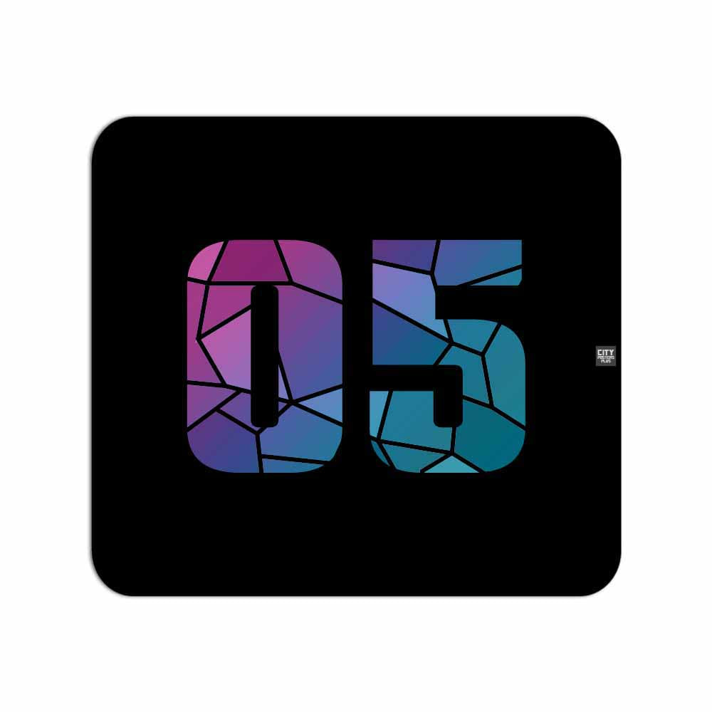 05 Number Mousepad (Black)