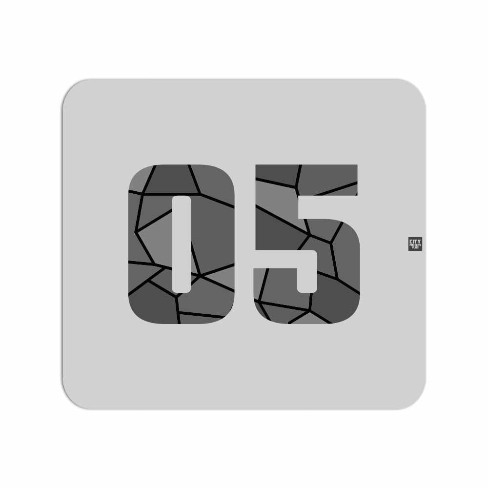 05 Number Mousepad (Melange Grey)