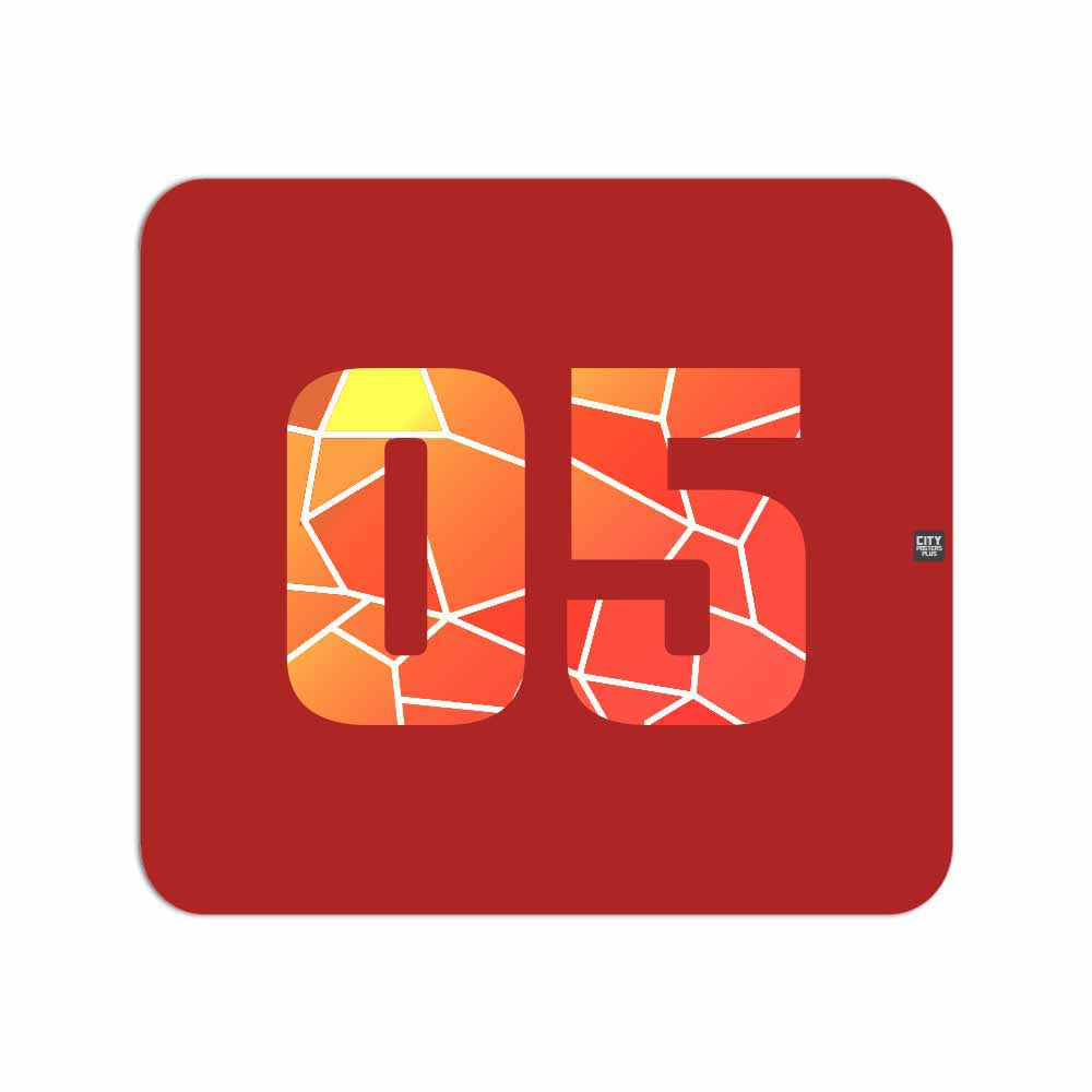 05 Number Mousepad (Red)