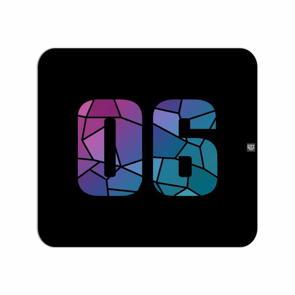 06 Number Mousepad (Black)
