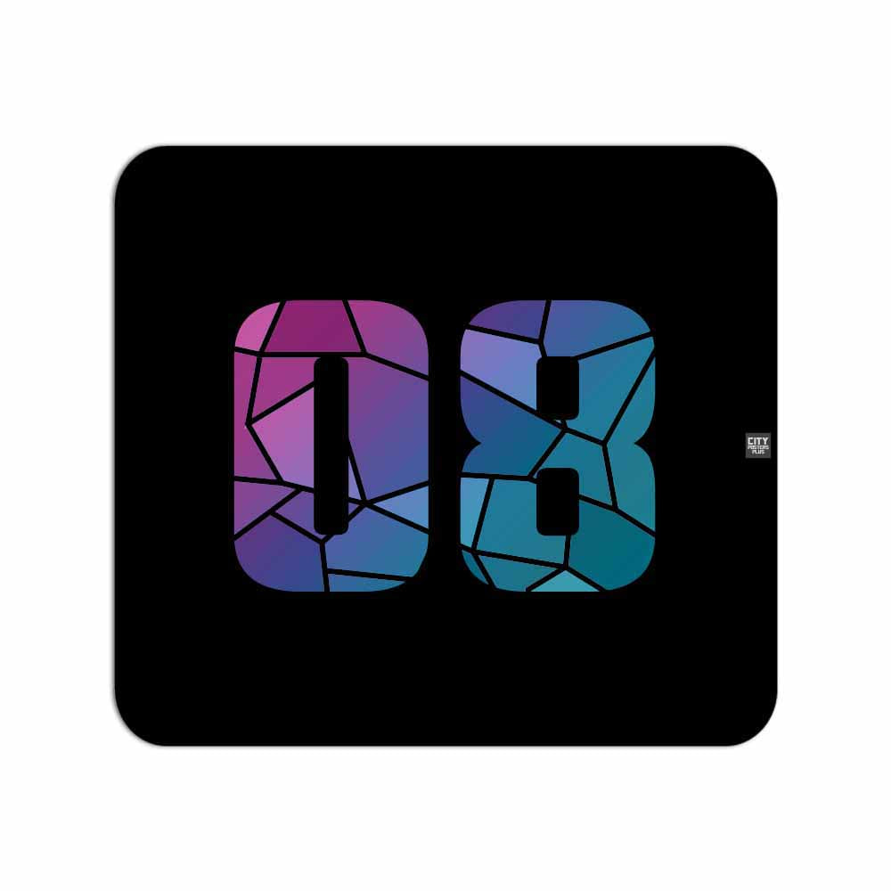 08 Number Mousepad (Black)