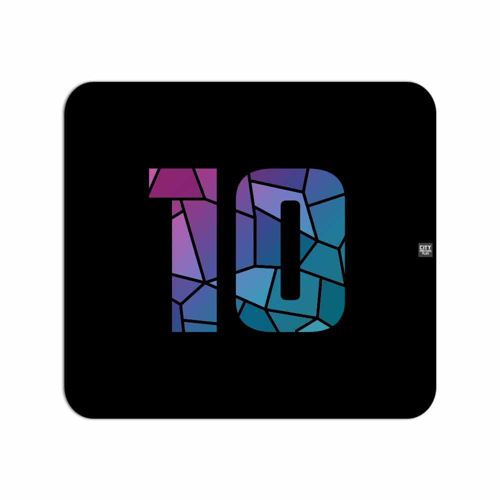 10 Number Mousepad (Black)