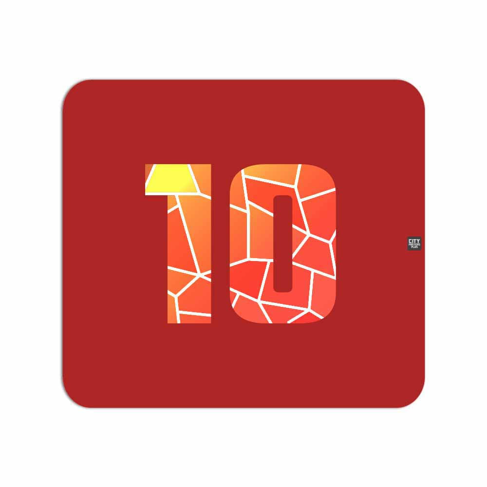 10 Number Mousepad (Red)