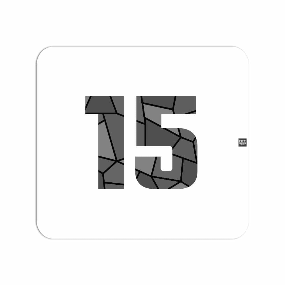 15 Number Mousepad (White)