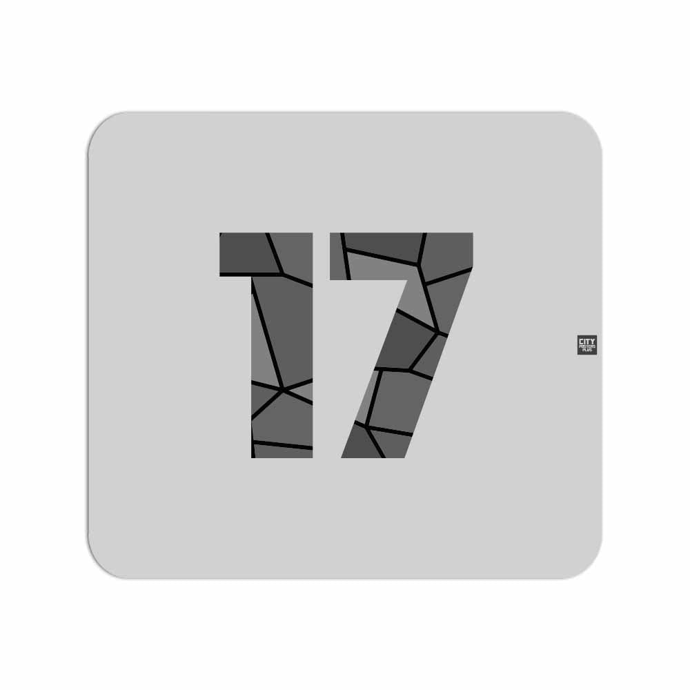17 Number Mousepad (Melange Grey)