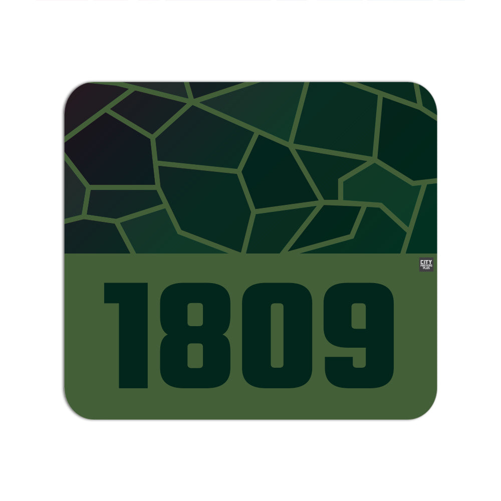 1809 Year Mousepad (Olive Green)