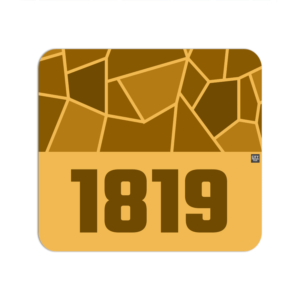 1819 Year Mousepad (Golden Yellow)