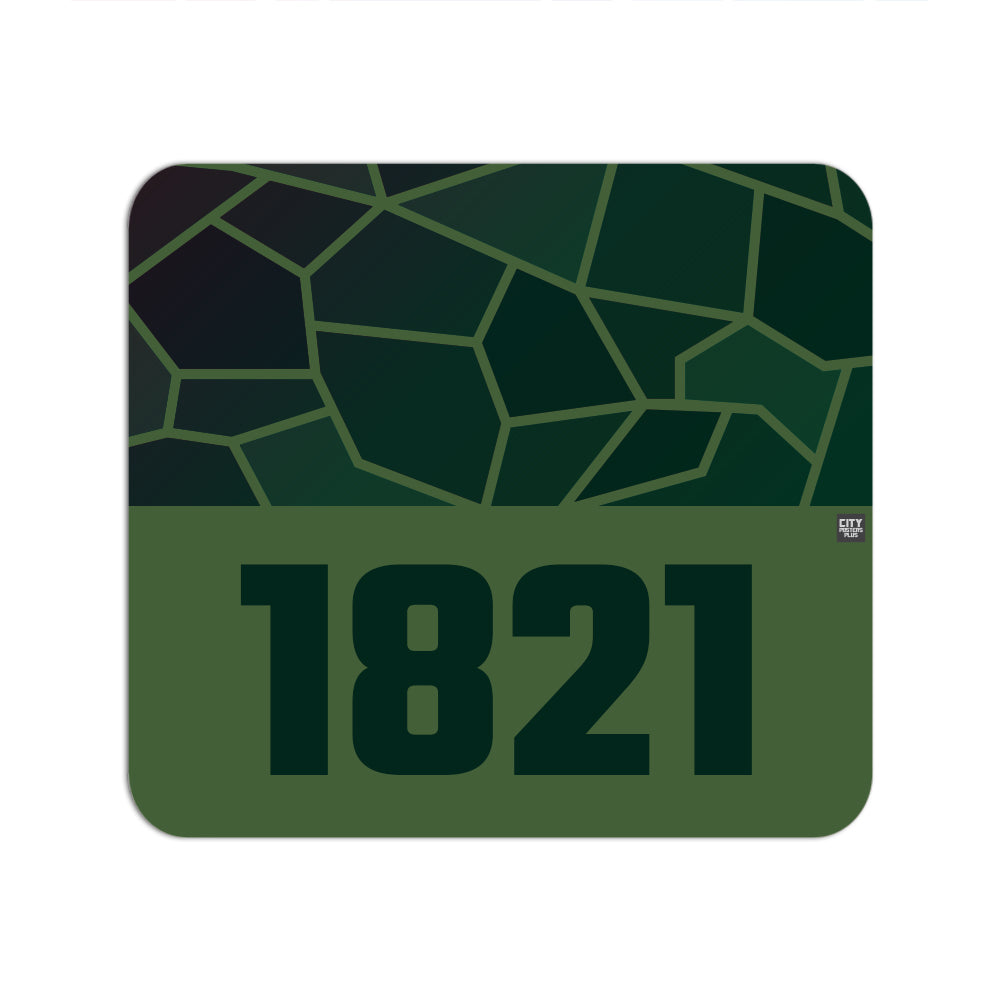 1821 Year Mousepad (Olive Green)