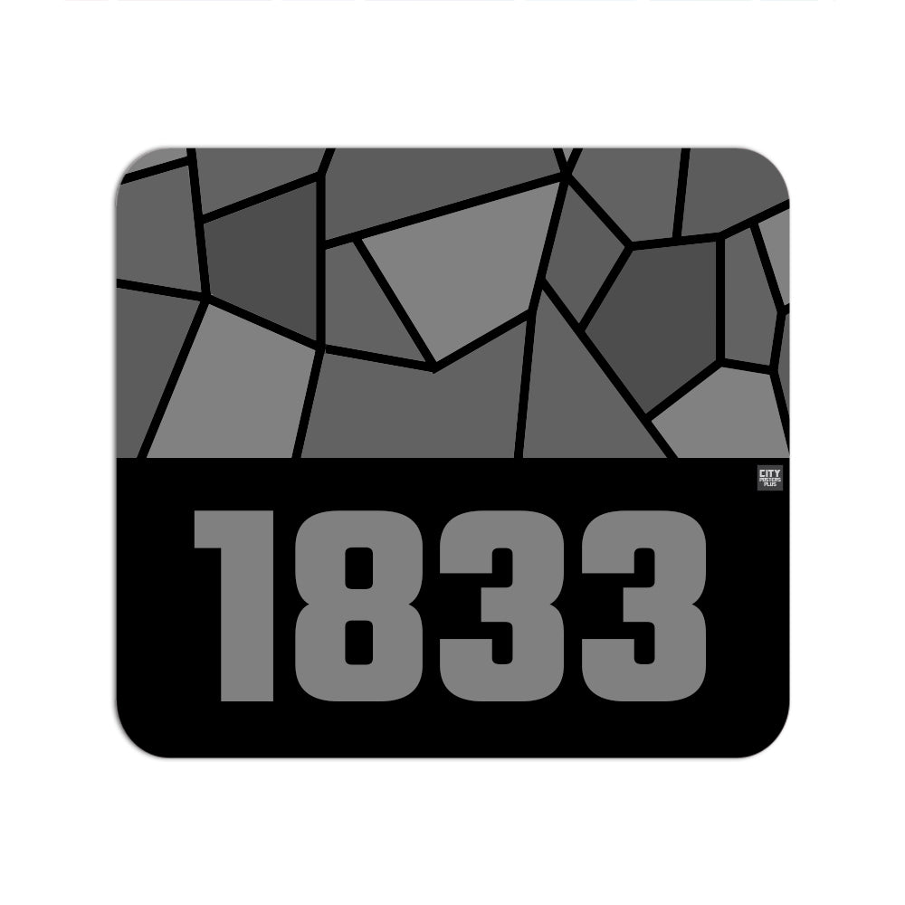 1833 Year Mousepad (Black)