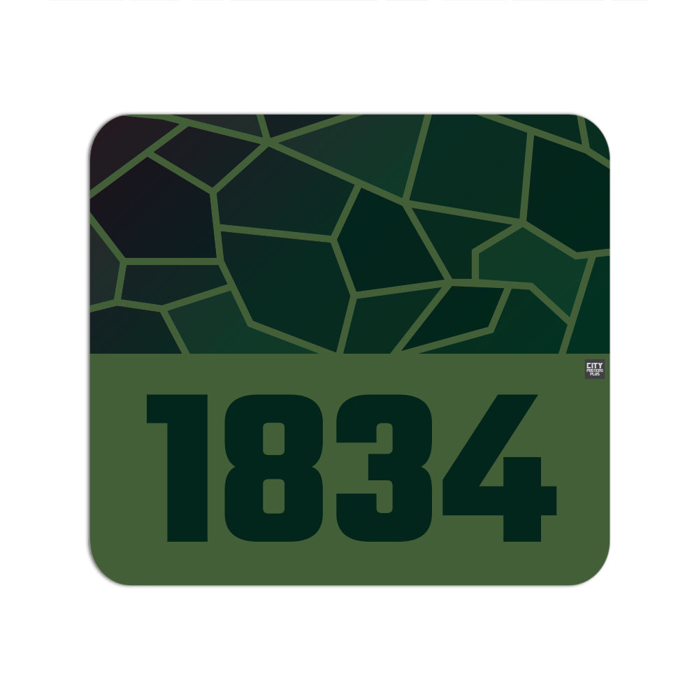 1834 Year Mousepad (Olive Green)