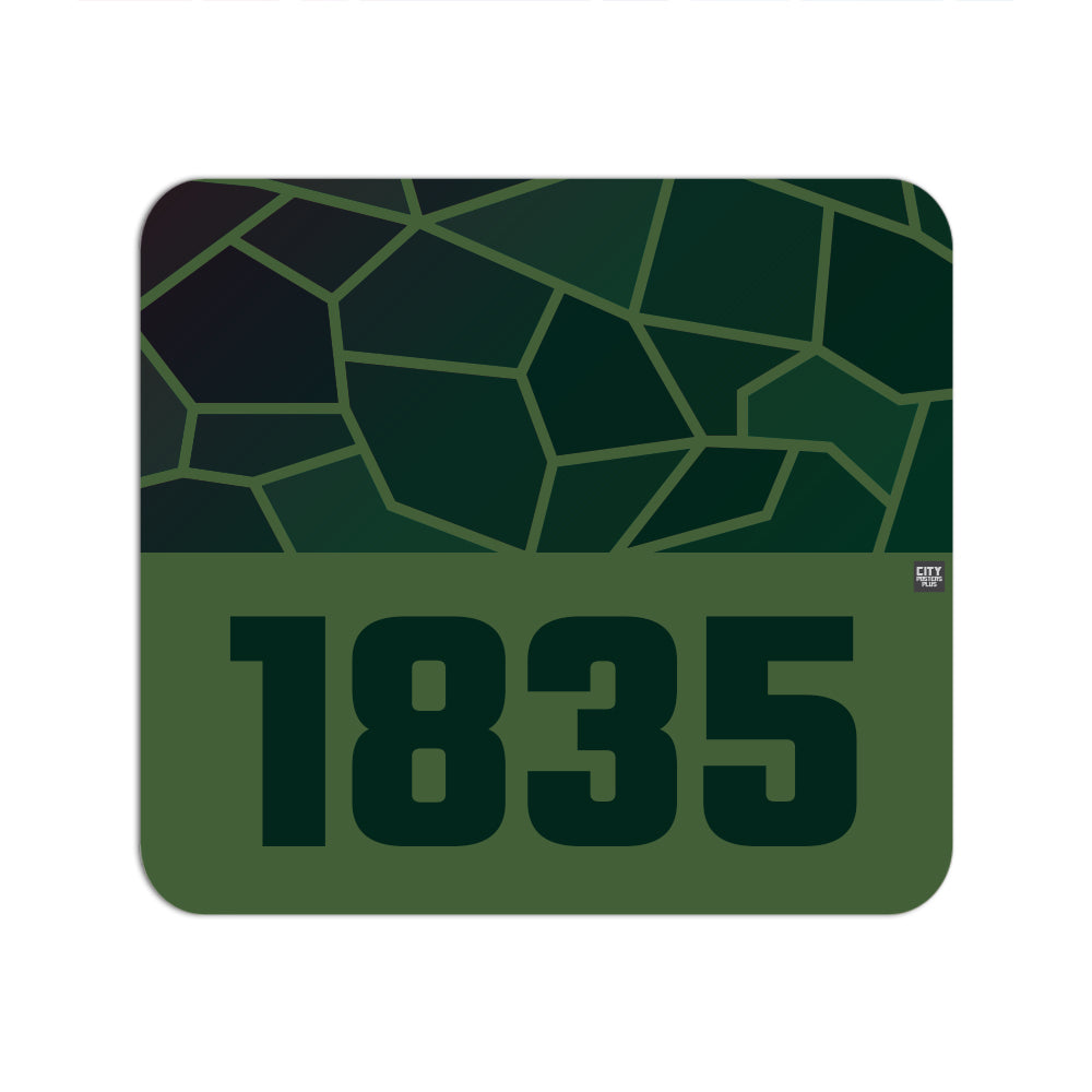 1835 Year Mousepad (Olive Green)