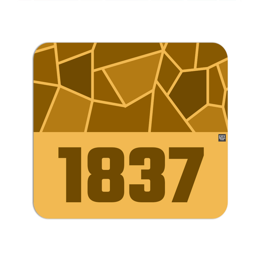 1837 Year Mousepad (Golden Yellow)
