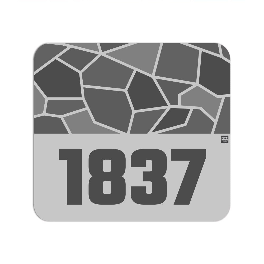 1837 Year Mousepad (Melange Grey)