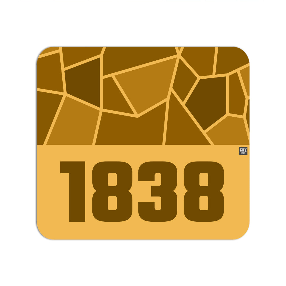 1838 Year Mousepad (Golden Yellow)