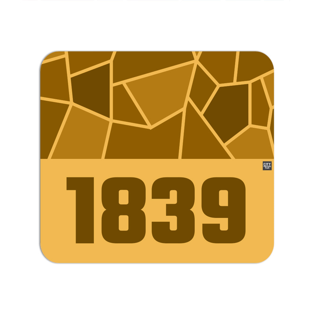1839 Year Mousepad (Golden Yellow)