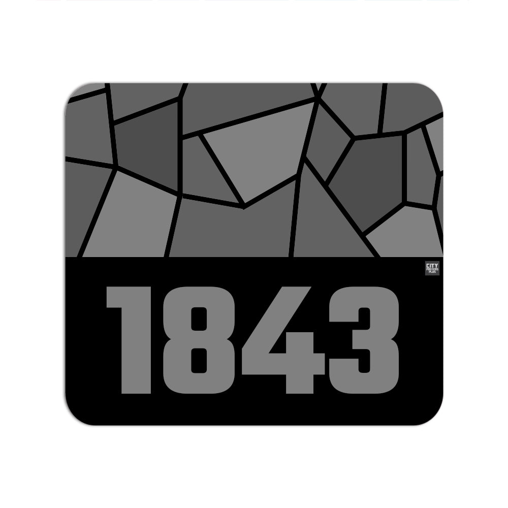 1843 Year Mousepad (Black)