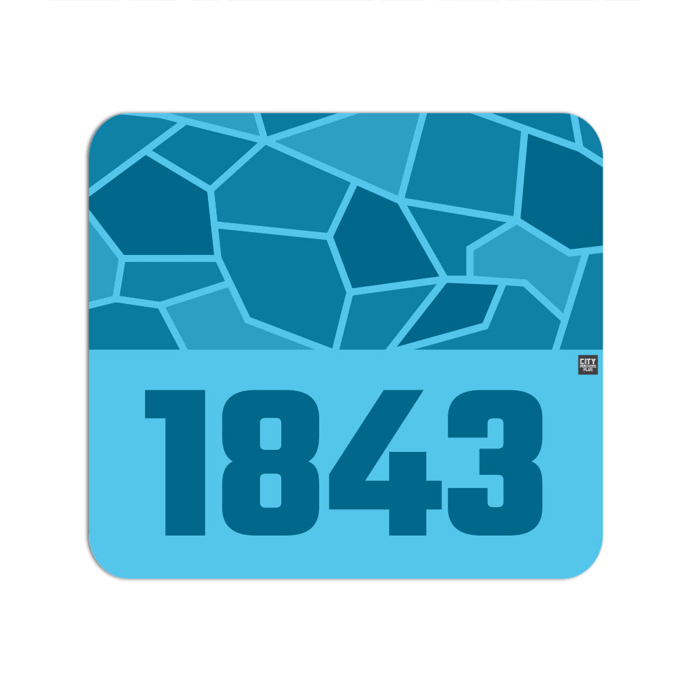 1843 Year Mousepad (Sky Blue)