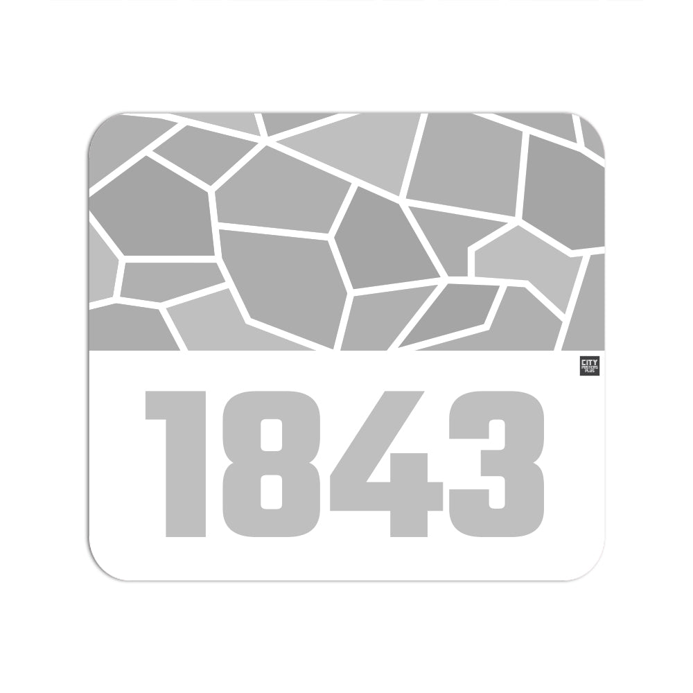 1843 Year Mousepad (White)