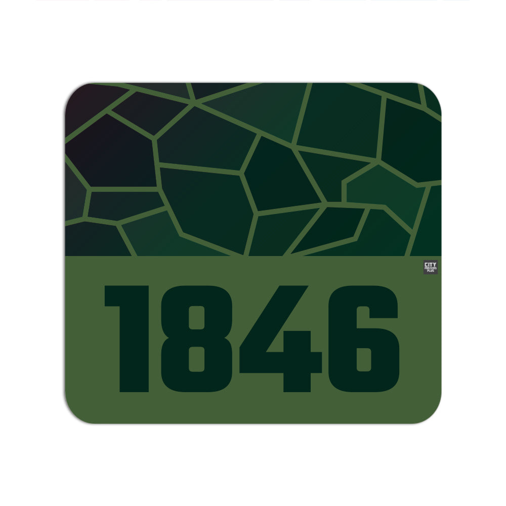 1846 Year Mousepad (Olive Green)