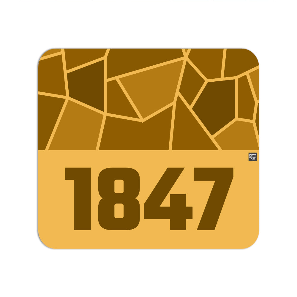 1847 Year Mousepad (Golden Yellow)
