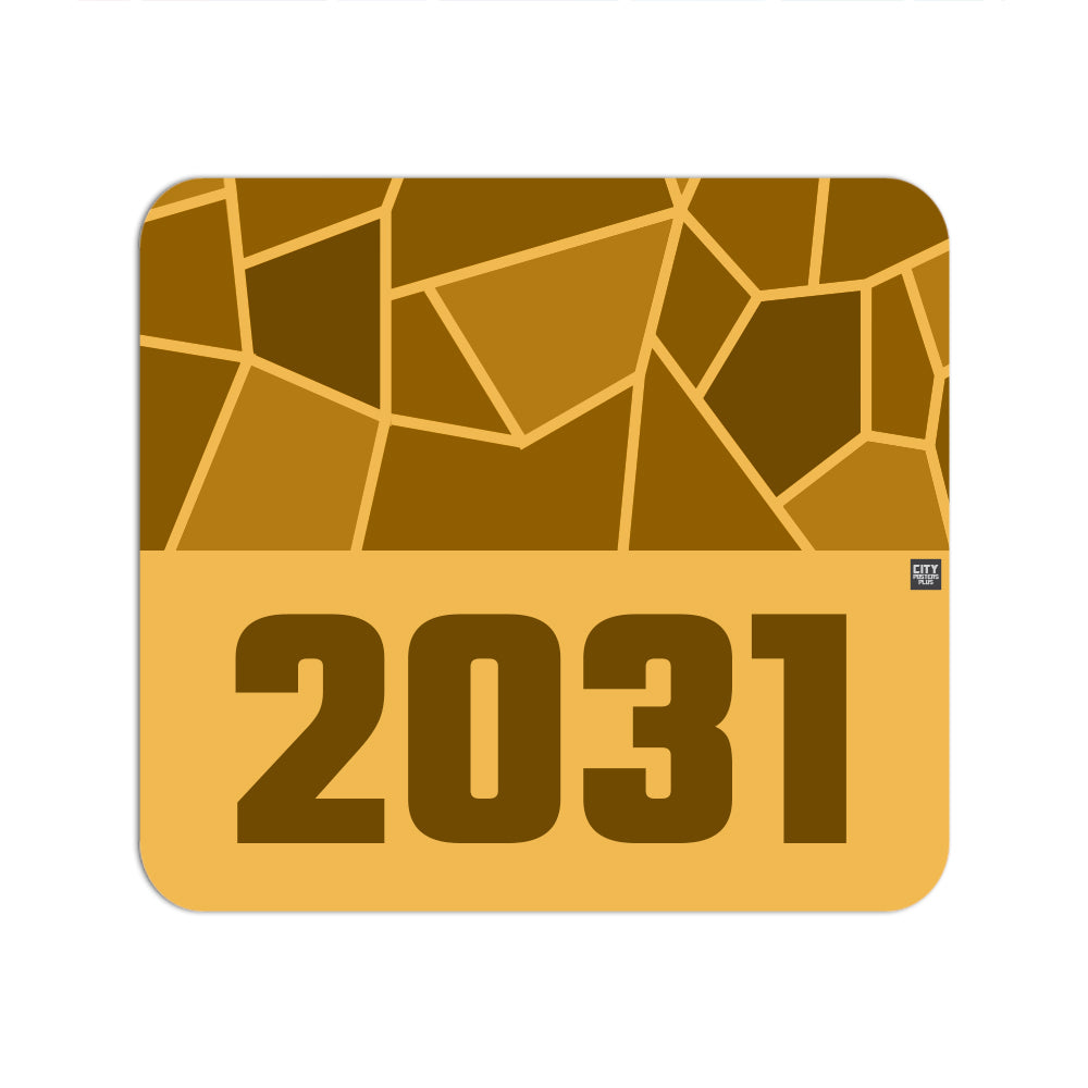 2031 Year Mousepad (Golden Yellow)