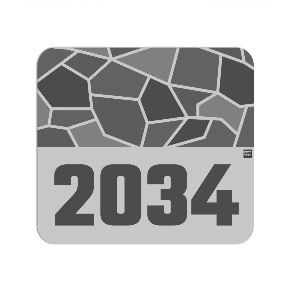 2034 Year Mousepad (Melange Grey)