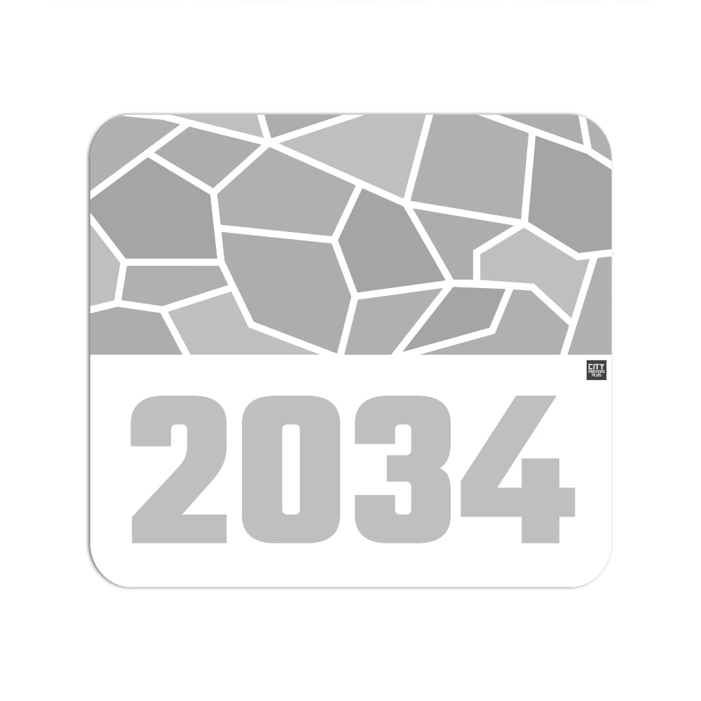 2034 Year Mousepad (White)