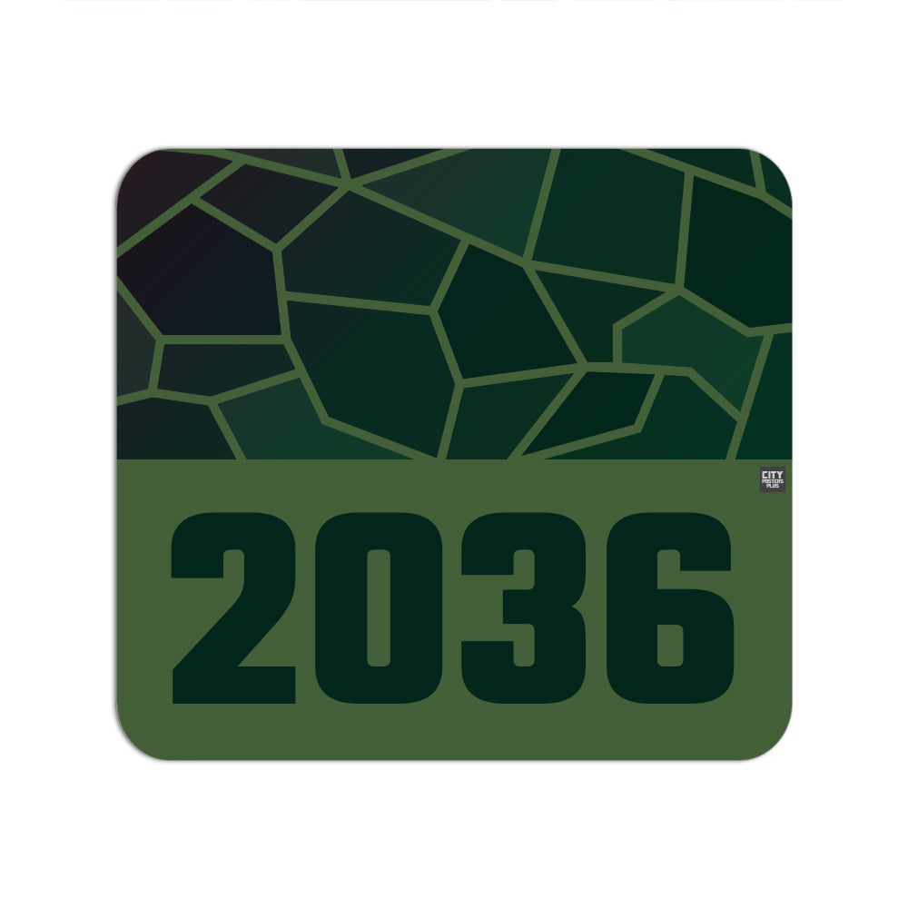 2036 Year Mousepad (Olive Green)