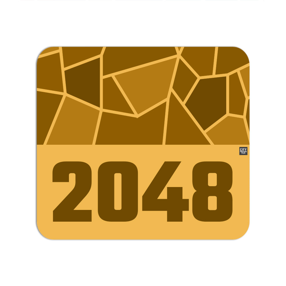 2048 Year Mousepad (Golden Yellow)
