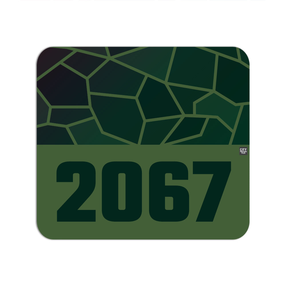 2067 Year Mousepad (Olive Green)