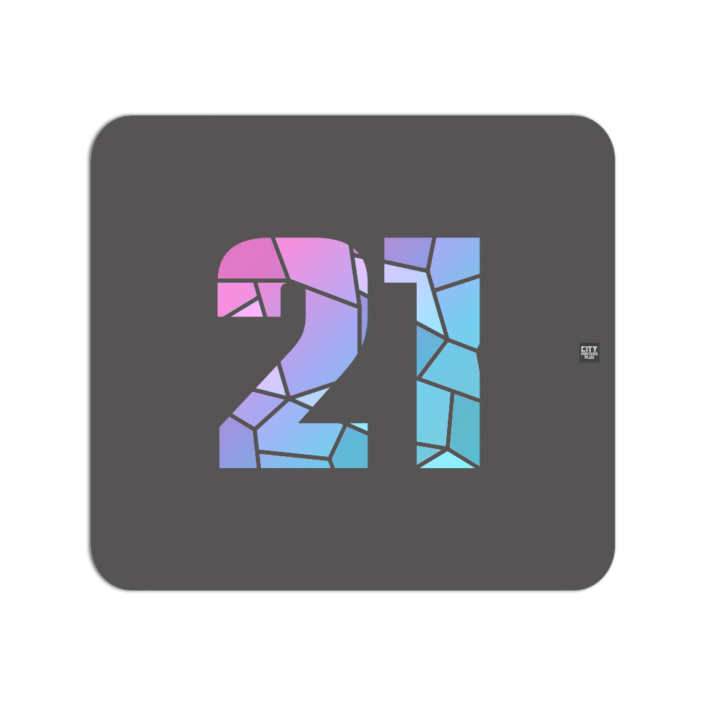21 Number Mousepad (Charcoal Grey)