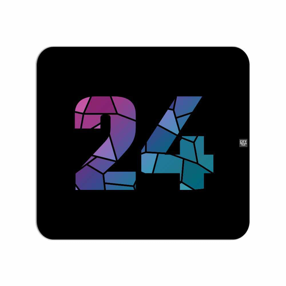 24 Number Mousepad (Black)