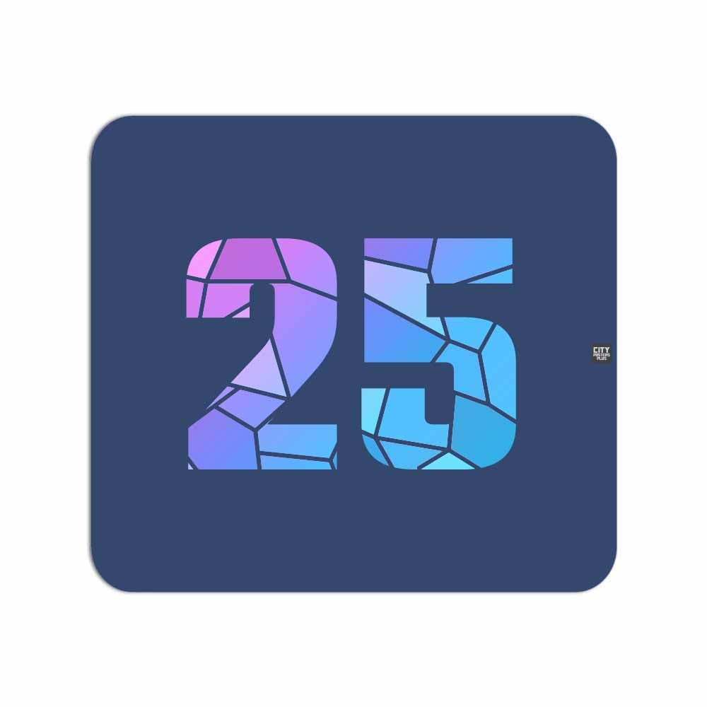 25 Number Mousepad (Navy Blue)