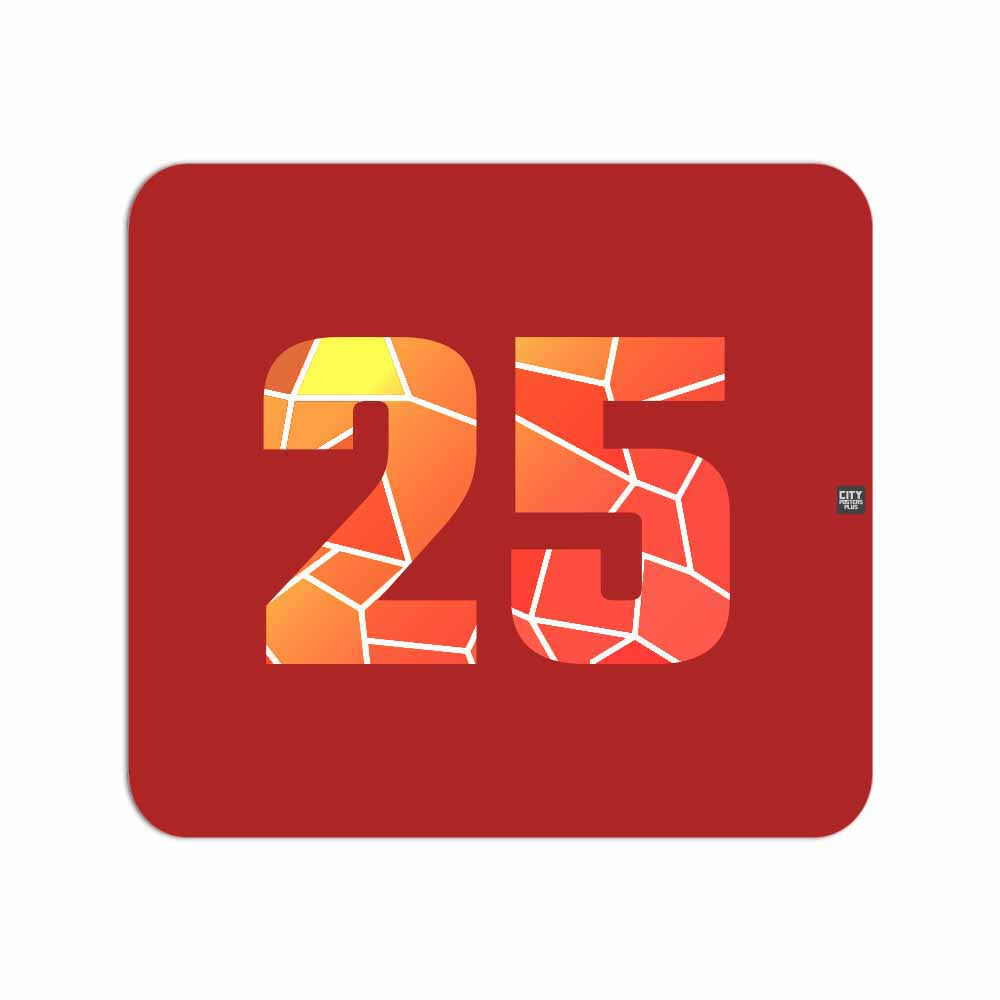 25 Number Mousepad (Red)