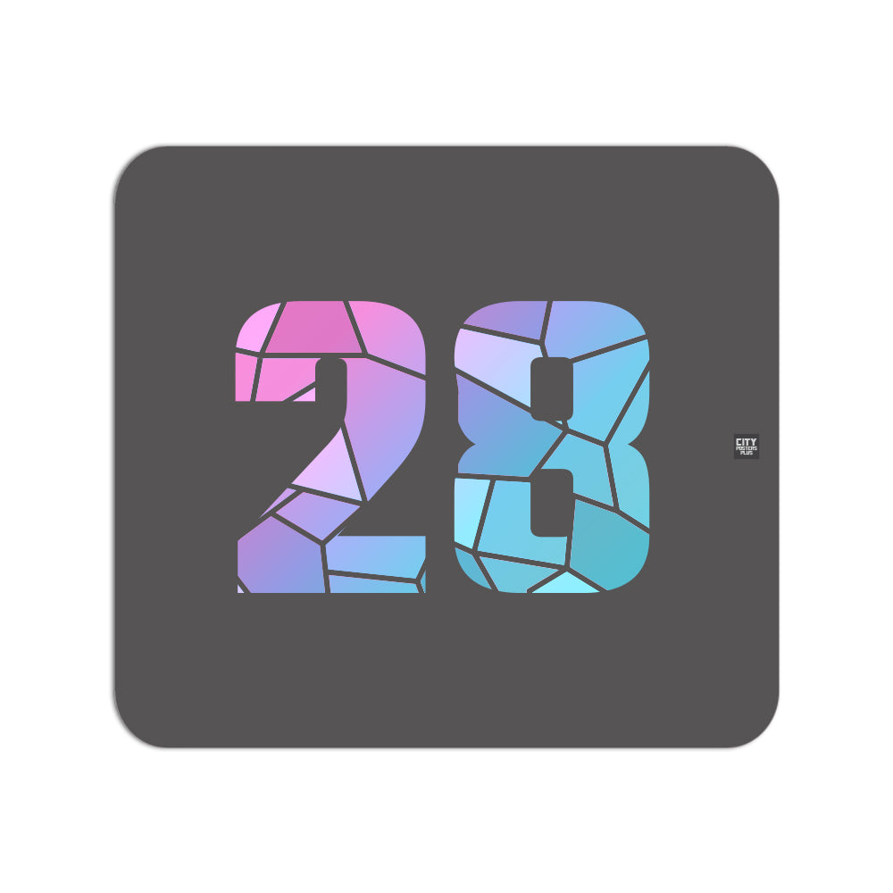 28 Number Mousepad (Charcoal Grey)