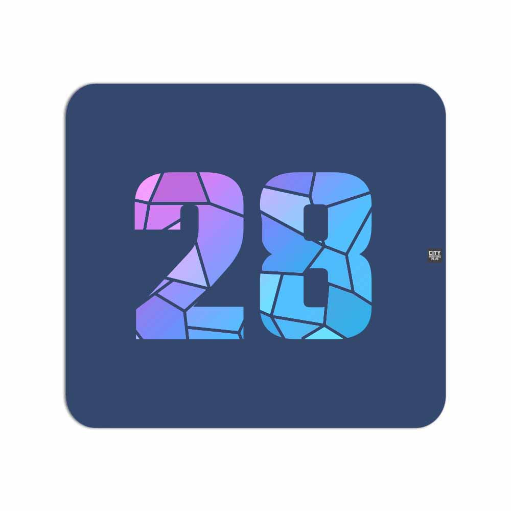 28 Number Mousepad (Navy Blue)