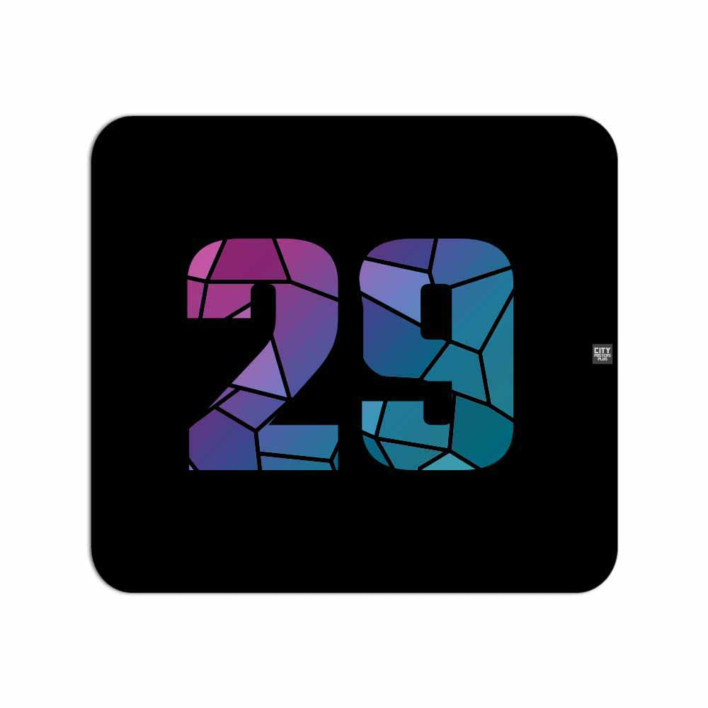 29 Number Mousepad (Black)