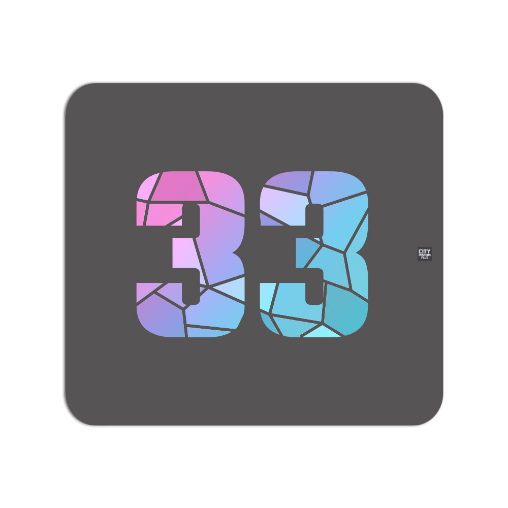33 Number Mousepad (Charcoal Grey)