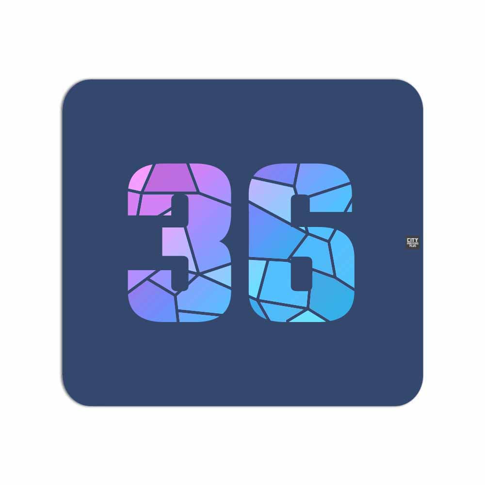 36 Number Mousepad (Navy Blue)