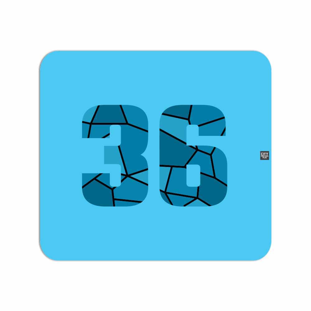 36 Number Mousepad (Sky Blue)