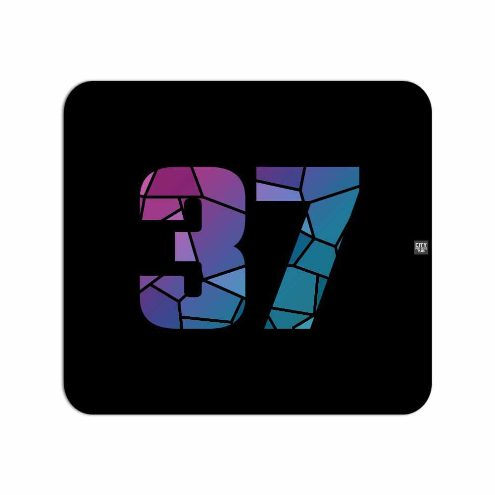 37 Number Mousepad (Black)